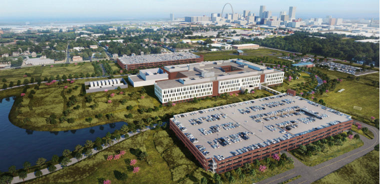 The U.S. Army Corps of Engineers and the National Geospatial-Intelligence Agency (NGA) reveal concept renderings for the Next NGA West (N2W) campus from the design-build team McCarthy HITT winning proposal. The entirety of the campus is anticipated to be operational in 2025.