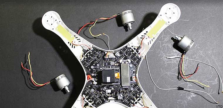 inside view of a drone (VTO)
